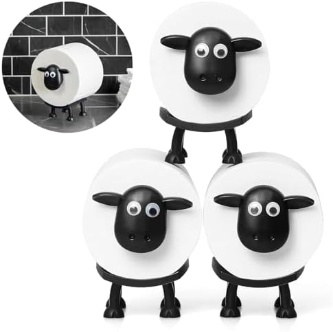 3 Pack Sheep Toilet Paper Holder, 3D Printed Black Sheep Toilet Roll Holder - Image 7