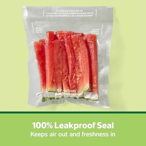 FoodSaver Pint Pre-Cut Vacuum Seal Bags, Easy Use Vacuum Storage Bags, Align to Seal and Tear to Open Vacuum Sealer Storage Bags, 27 Pack - Image 6