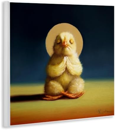 Meditating Yoga Chick Humor, 12 x 12 Inch Mounted Print on Wall Plaque - Image 2
