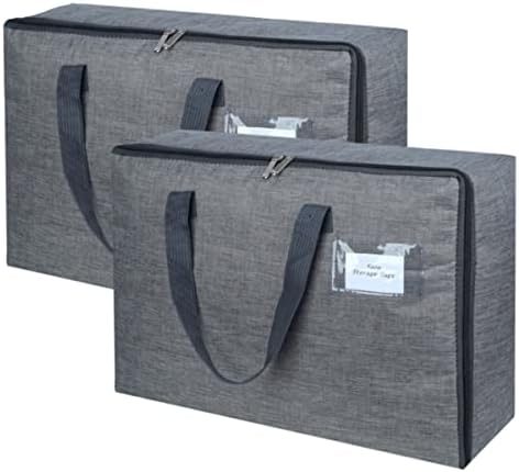 2 Pack Large Moisture-Proof Storage Moving Travel Bag Storage Container by YACQ