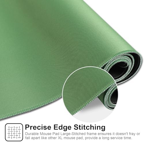 XXL Gaming Mouse Pad 35.4x15.7 Professional Large Mouse Pad & Computer Game Mouse Mat-90x40 Olivegreenus - Image 5
