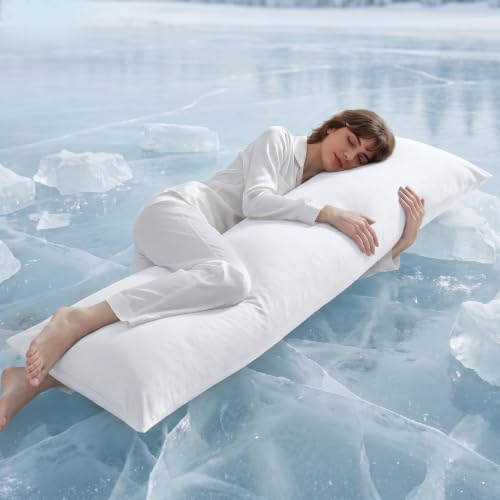 Madison Park Cooling Body Pillow for Side Sleeper & Adult 20"x 54" White by MADISONPARK