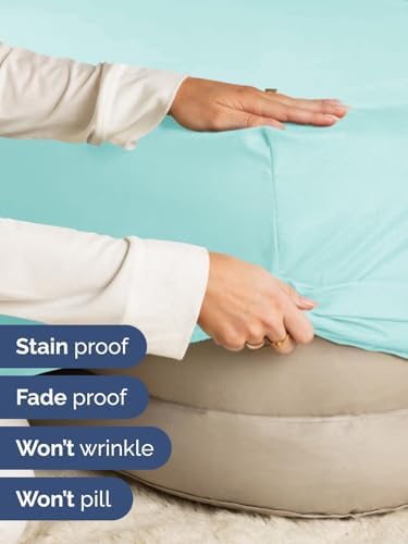 CGK Extra Deep Queen Single Fitted Sheet Only - Spa Blue - Image 4