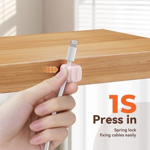 12Pack 360° Rotatable Cord Organizer for Desk Charger, Multicolor - Image 5