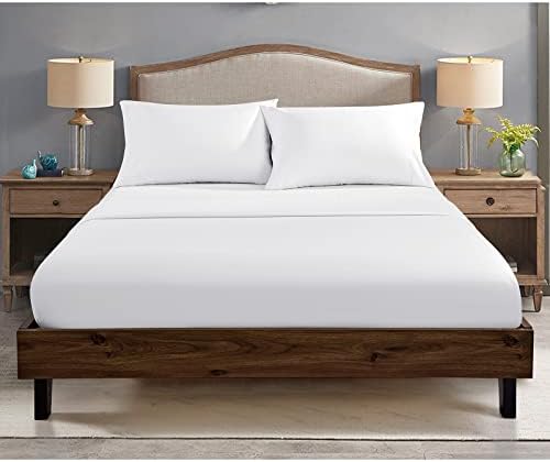 FreshCulture Twin Fitted Sheets, Bulk Pack of 6, Deep Pocket, Soft Microfiber Bottom Sheets for Home, Salons, Hotels, Twin Size Fitted Sheets Only (White) - Image 3