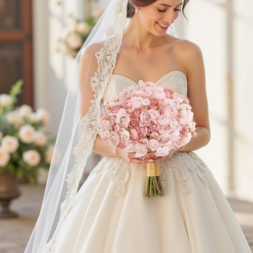 U'Artlines Mini Ranunculus Artificial Flowers Bouquet 40 PCS Dusty Rose - Image 6