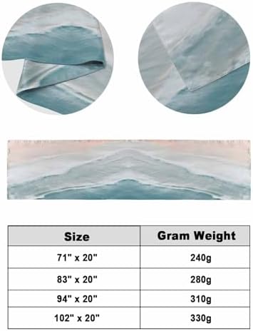 DecorLovee Summer Beach Bed Runners for Cal King Size Bed, Ocean Coastal Bed Throws for Foot of Bed, Sea Nautical Bed Runner - Image 6