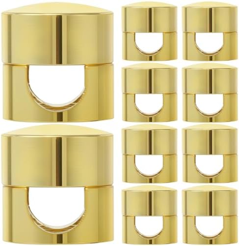 SmallCat 10 Sets Charger Holders for Cords, Gold Color Adjustable Cable Anchor Holders, Adhesive Metal Cord Clips, Cable Management Wire Organizers for Desk, Office, Nightstand by Unknown