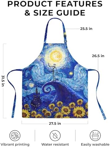 Women Apron, Cute Kitchen Aprons for Women, Girls - Image 4