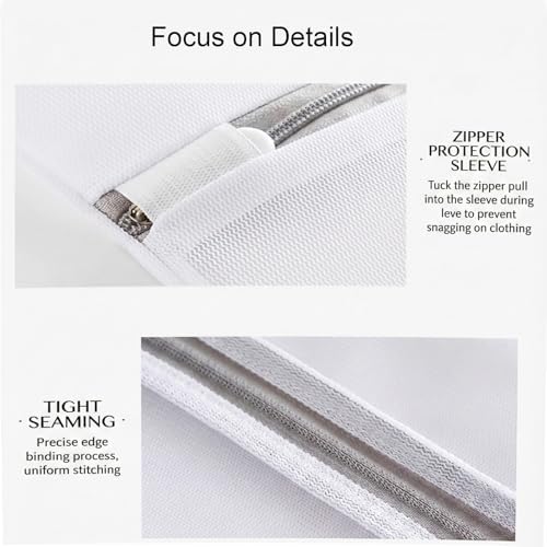4 Pcs Mesh Laundry Bags for Delicates (2 Large +2 Medium) - Image 3