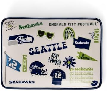 The Memory Company Officially Licensed Team Spirit Trinket Tray, Seattle Seahawks by TheMemoryCompany