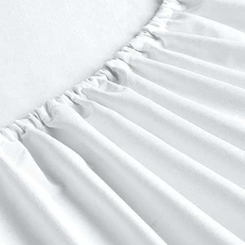 FreshCulture Twin Fitted Sheets, Bulk Pack of 6, Deep Pocket, Soft Microfiber Bottom Sheets for Home, Salons, Hotels, Twin Size Fitted Sheets Only (White) - Image 6