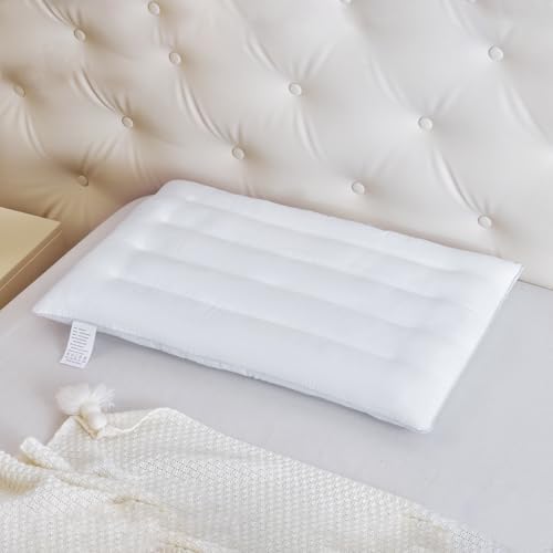 Thin Pillow for Stomach and Back Sleeper Low Pillow Flat Bed Pillow Flat Design Pillows Ultra Slim 2.5 Inches Deeper Sleep (Pack of 1) - Image 3