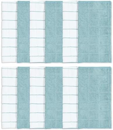 Simpli-Magic 79281 Microfiber Kitchen Towels, Topaz, 15"x25", 12 Pack - Image 2