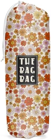 Flower Grocery Bag Organizer - Plastic Bag Holders for Kitchen & Laundry - Home Farmhouse Decor, Gifts for Women & Men by IHopes%2B