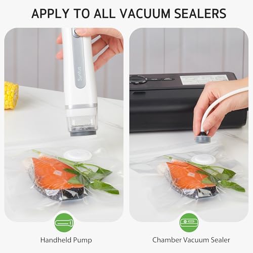 Syntus 40 Pcs Reusable Vacuum Sealer Bags for Food, 8"x10"+12"x13" (S+L) - Image 4