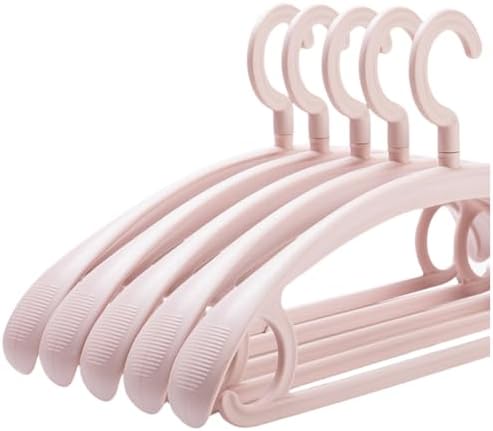 Heavy Duty Hanger Swivel Wide Shoulder Clothes Hanger Pink - Image 2