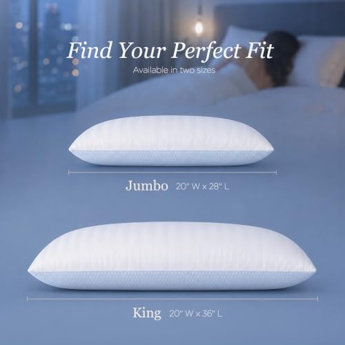 Hotel Grand Pillows Luxury Cooling Queen Size Set of 2 Down Alternative - Image 5