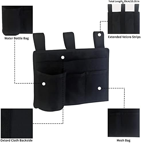 Bedside Storage Caddy, Bunk Bed Storage Bag, Hanging Bedside Organizer - Image 2