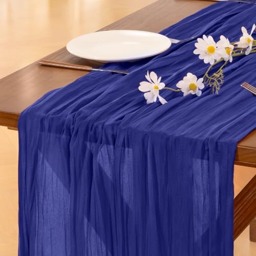 Cheesecloth Table Runner Fall Boho Wedding Birthday Party Home Decor by Socomi