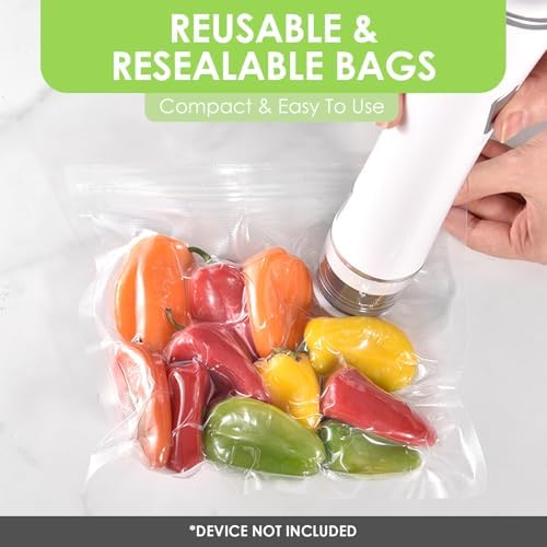 VENMATE Reusable Vacuum Sealer Bags, 15 Pack BPA-Free 8×8 Inch, Heavy-Duty Commercial Grade, Leak-Proof, Freezer Microwave Sous Vide Safe - Image 2