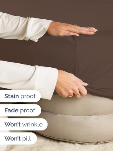 CGK Extra Deep Full Single Fitted Sheet Only - Brown - Image 4