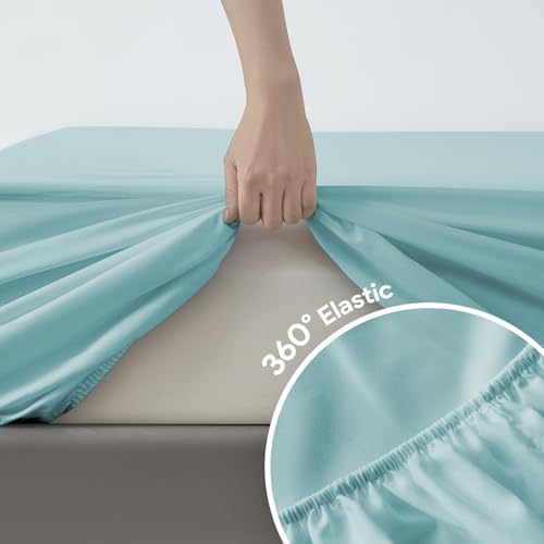 Maple&Stone Twin Fitted Sheet Only, Bulk Pack of 6 Navy Blue Sheets - Image 3