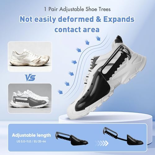 Shoe Washing Machine Bag for Washer and Dryer - Reusable Lint-free, Large Sneaker Laundry Bag for Tennis Home Shoe Washing Kit, Includes Shoes Trees to Keep Shape, Gifts for Mother, Blue 2pcs - Image 5