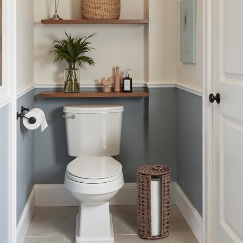 GRANNY SAYS Toilet Paper Storage Basket with Lid, Toilet Paper Holder Stand - Image 4