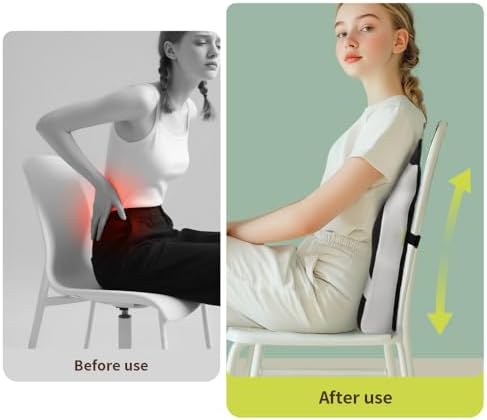 Panda Lumbar Support Pillow for Office Chair & Car Seat, Cute Animal High Density Memory Foam Back Cushion for Back Pain Relief, Ergonomic Posture Corrector Gift for Women, Kids, Coworkers - Image 7