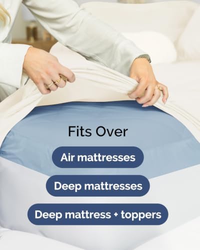 CGK Linens 2 Pack Extra Deep Twin Fitted Sheets - Off White - Image 7