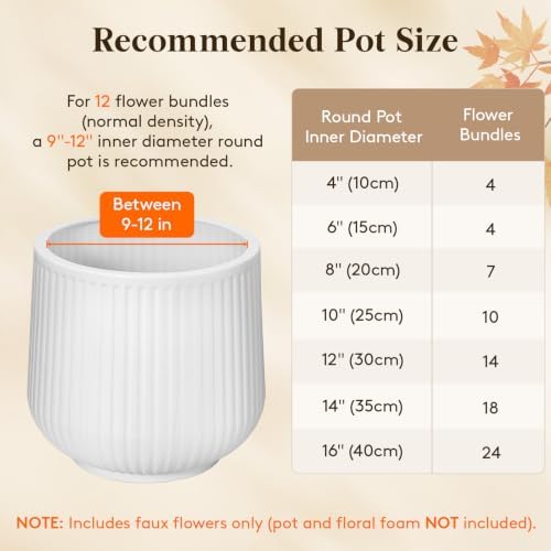 Lifewit Fall Artificial Flowers for Outdoor, Faux Flowers for Garden Decor - Image 3