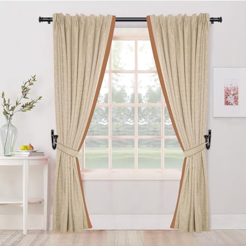 TONIAL Curtain Holdbacks, Small Cap Finials, Black(1 Pair/2 Pack), Small - Image 3