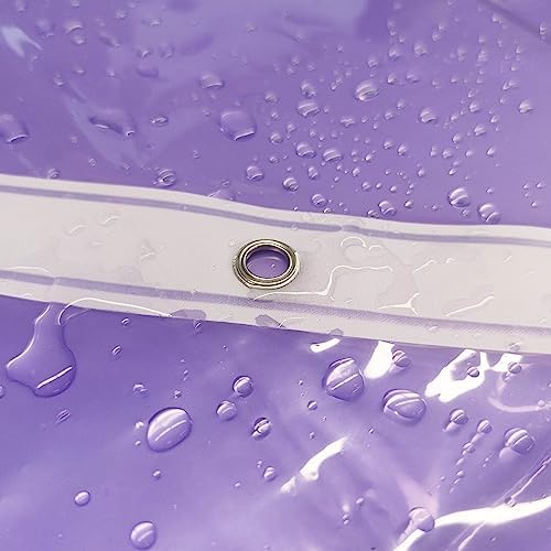 Barossa Design Clear Lavender Long Shower Curtain Liner 78" Height, 72x78 - Image 6