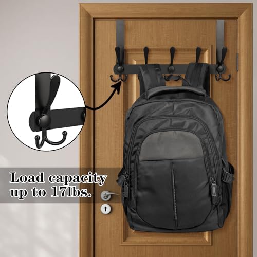 DkOvn 2 Pack Over The Door Hooks, No Assembly Required Door Hanger Hook - Image 5