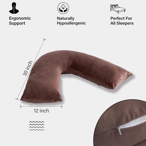 Shredded Memory Foam V Pillow for Neck Pain - Image 3