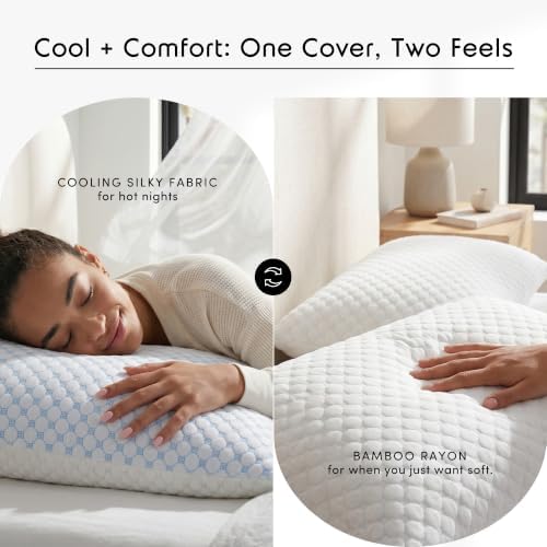Nestl Cooling Memory Foam Pillow, Toddler, 2-Pack - Image 6