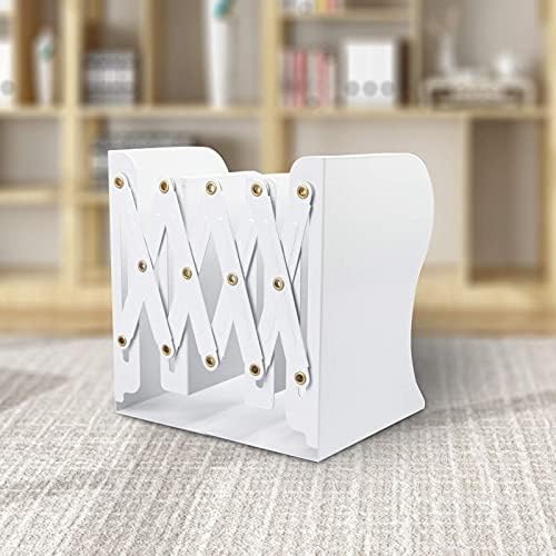 Aobopar Adjustable Metal Book Ends for Shelves White - Image 6
