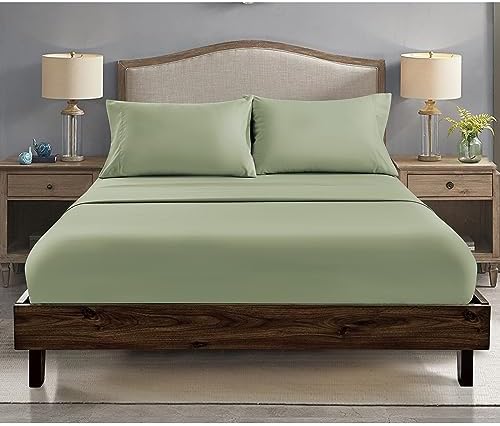 FreshCulture Twin Fitted Sheets, Bulk Pack of 6, Deep Pocket, Soft Microfiber Bottom Sheets for Home, Salons, Hotels, Twin Size Fitted Sheets Only (Sage Green) - Image 7