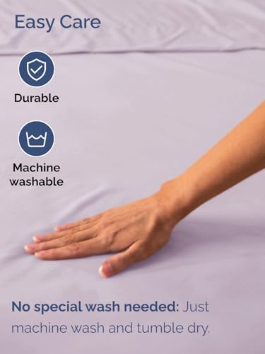 CGK Extra Deep Split King Single Fitted Sheet Only - Light Lavender - Image 5