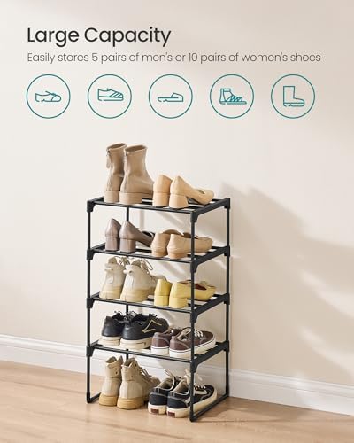 SONGMICS Shoe Rack, 4-Tier Shoe Organizer, Metal Storage Shelf - Image 6