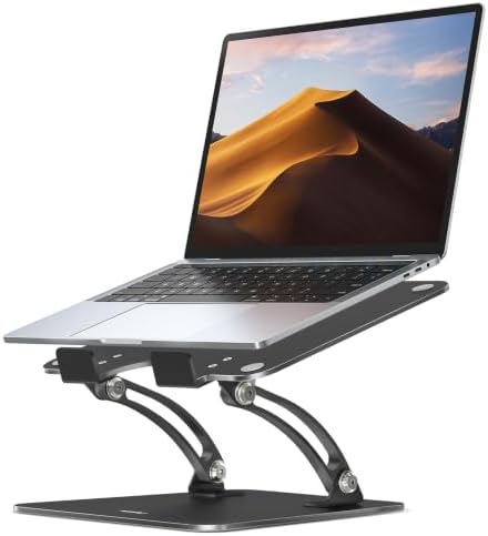 Nulaxy Fully Adjustable Laptop Stand for Desk, Dual Foldable Computer Riser by Nulaxy
