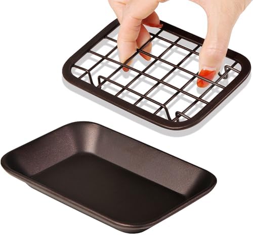 SheeChung Soap Dish for Bathroom Kitchen, Stainless Steel Soap Holder Tray by SheeChung