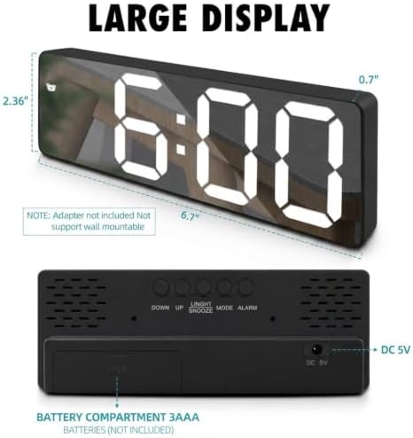 Mini Digital Exquisite Desk Clock LED Display - Image 4