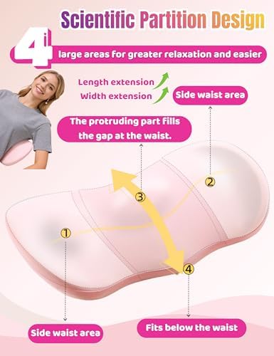 Lumbar Support Pillow for Sleeping - Back Pillow for Sciatica & Back Pain - Image 3