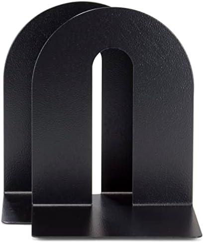 Officemate Magnetic Heavy-Duty Metal Bookends Set of 2, 10-Inch Steel Book Ends for Shelves, Book Supports for Heavy Books, Binders, and Office Organization, Black - Image 7