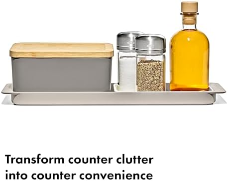 OXO 3-Piece Countertop Organizer Set, Kitchen Countertop Organizer - Image 4