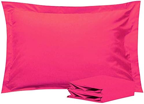 NTBAY Standard Pillow Shams, Set of 2, Microfiber, Magenta by NTBAY