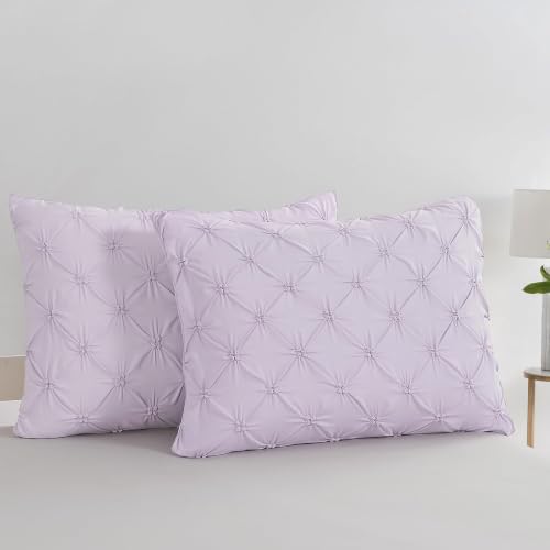 Vaulia Queen Pillow Shams 20 x 30 Set of 2, Light Purple by Vaulia