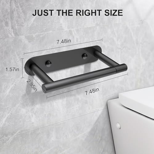 SetSail Toilet Paper Holder, Matte Black - Image 2
